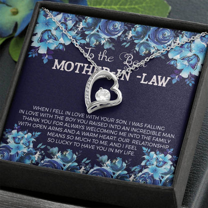Mother in Law Heart Necklace Gift-[Heartfelt Family Gift]