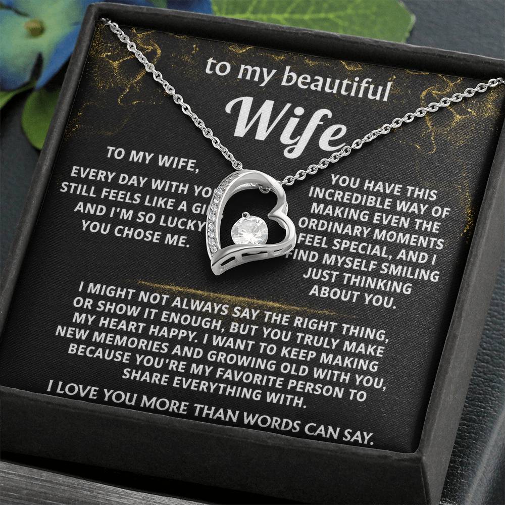 To My Wife, You make my heart happy.