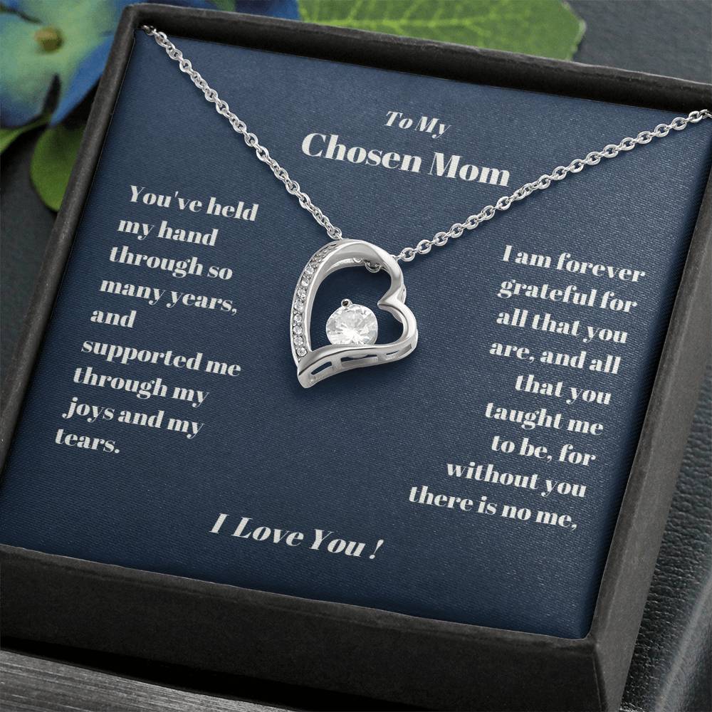 Chosen Mom Heart Necklace Gift-[Heartfelt Family Gift]