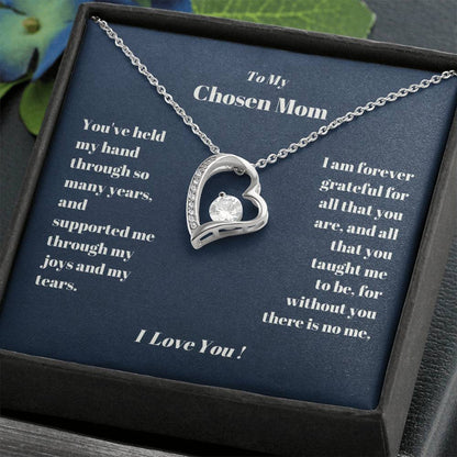 Chosen Mom Heart Necklace Gift-[Heartfelt Family Gift]