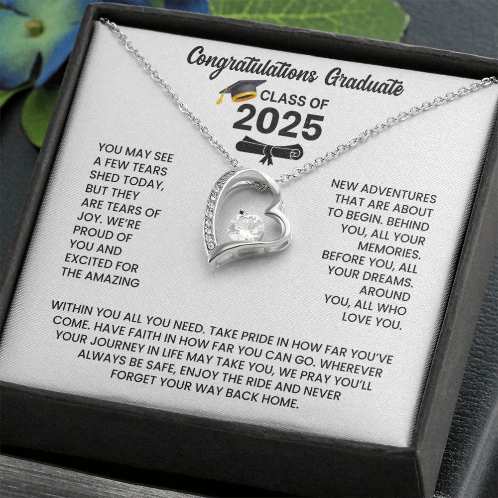 Class of 2026 Graduation Necklace Gift - Heart