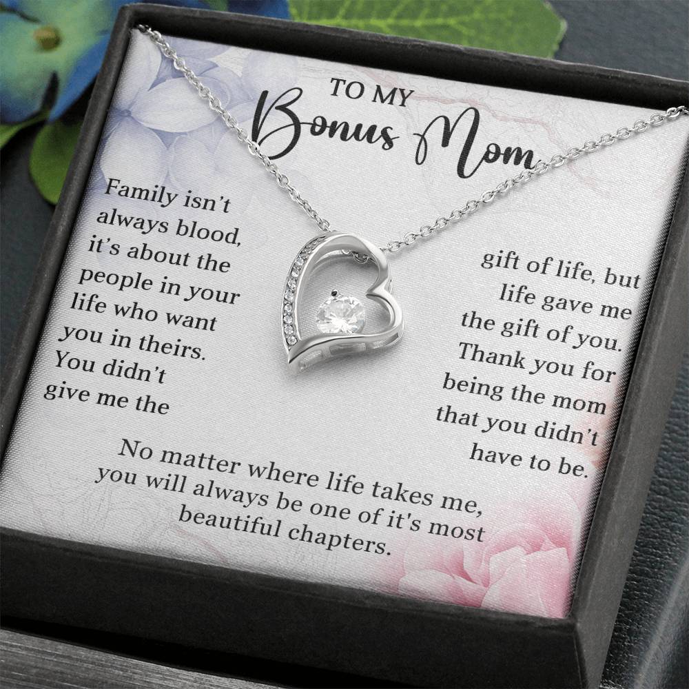 Stepmother Heart Necklace Gift