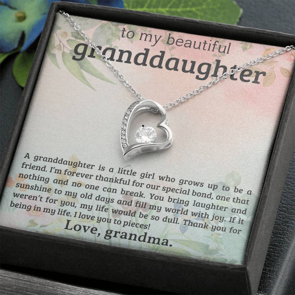 Granddaughter Necklace - Christmas or Birthday Gift - Personalized-[Heartfelt Family Gift]