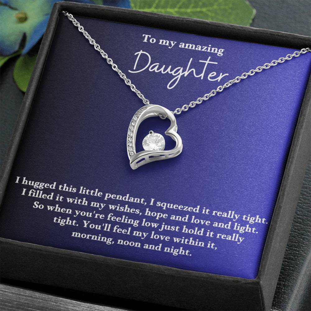 To My Daughter Forever Love  Necklace
