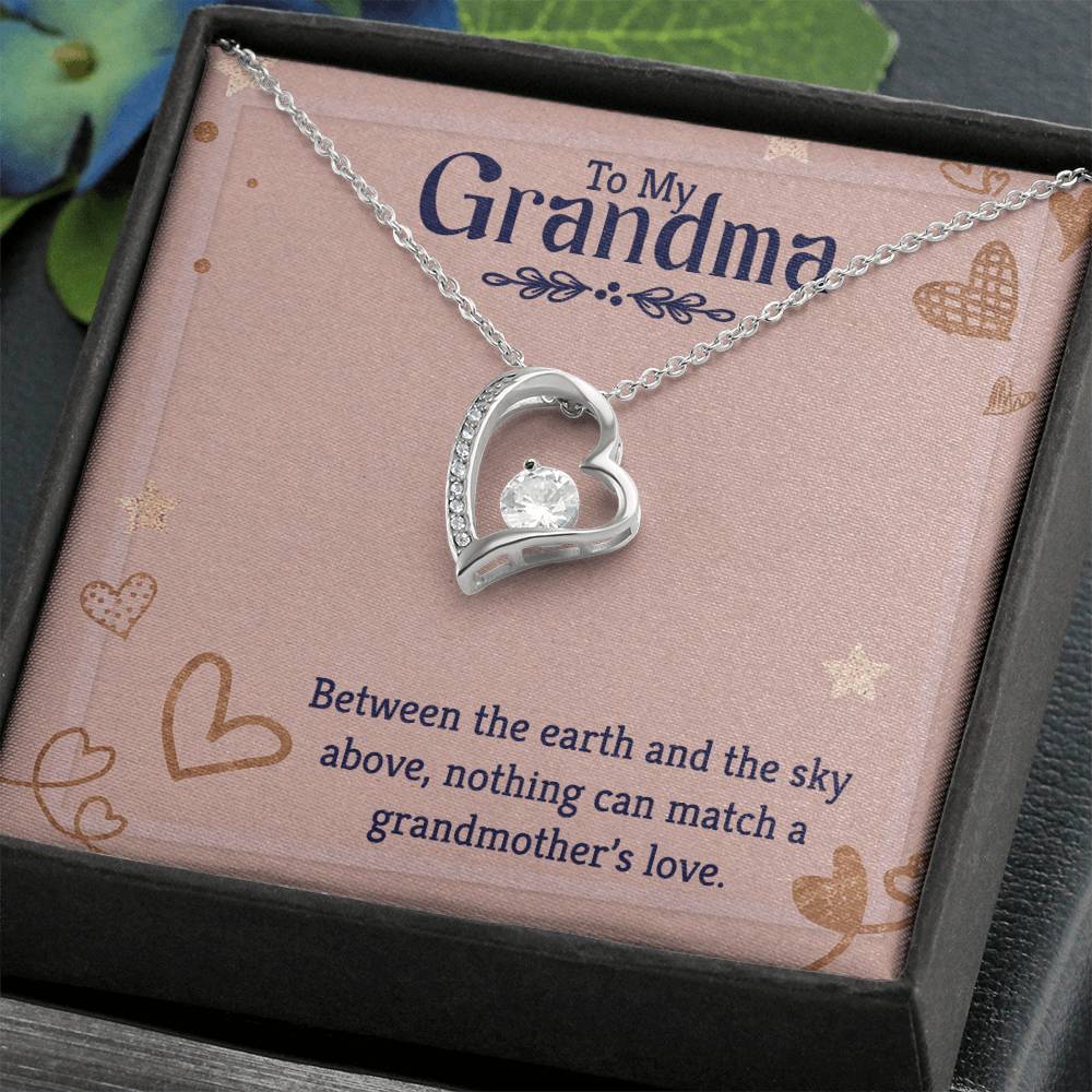 To my grandmother Heart Necklace Gift-[Heartfelt Family Gift]