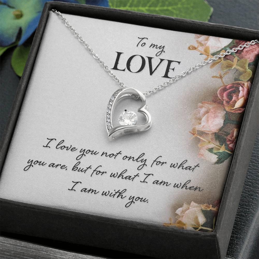 To My Love Floral Heart Necklace Gift-[Heartfelt Family Gift]