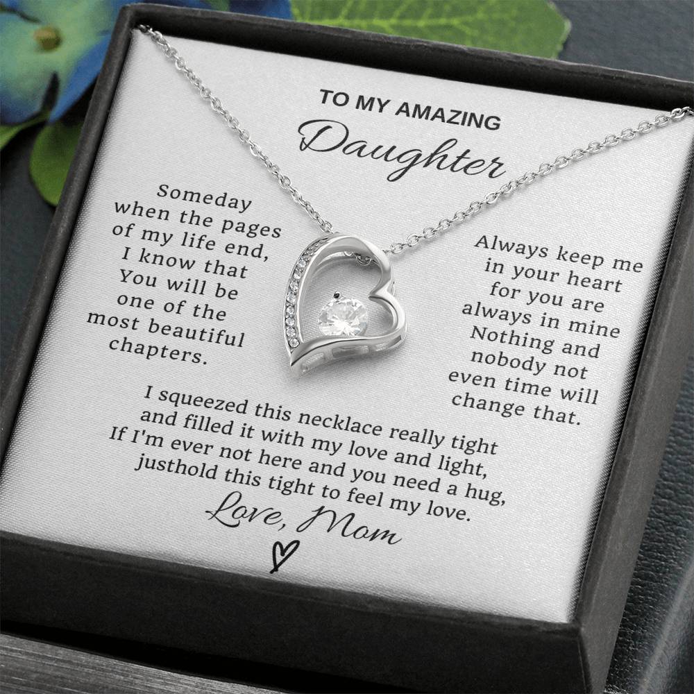 To My Daughter Forever Love  Necklace