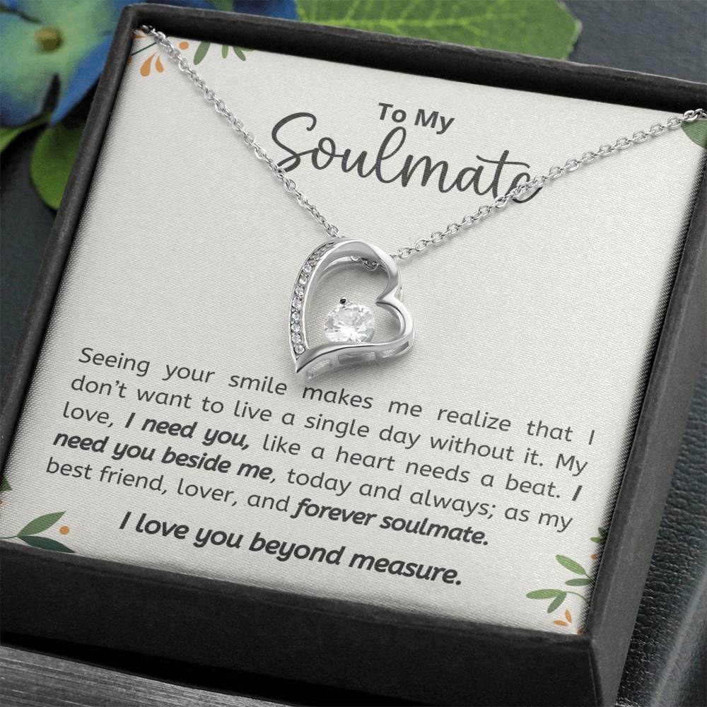 Personalized Soulmate Necklace  Perfect Gift for Her on Birthday Valentines Day or Christmas-[Heartfelt Family Gift]
