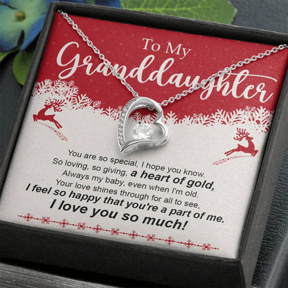 Granddaughter Necklace - Christmas and Birthday Gift for Her-[Heartfelt Family Gift]