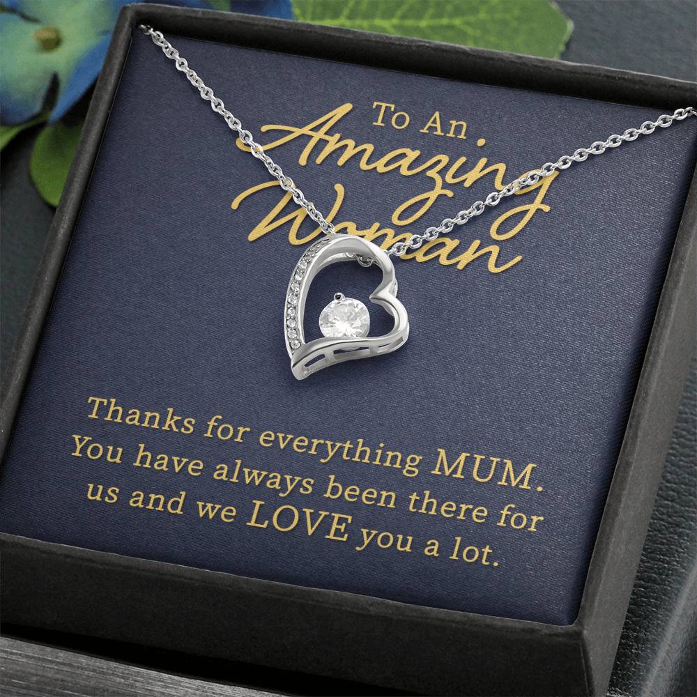 To An Amazing Women Heart Necklace Gift-[Heartfelt Family Gift]