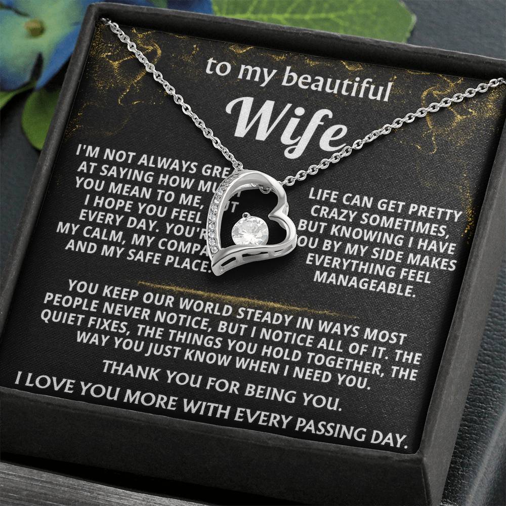 To My Wife, You are my calm, compass, and safe place.
