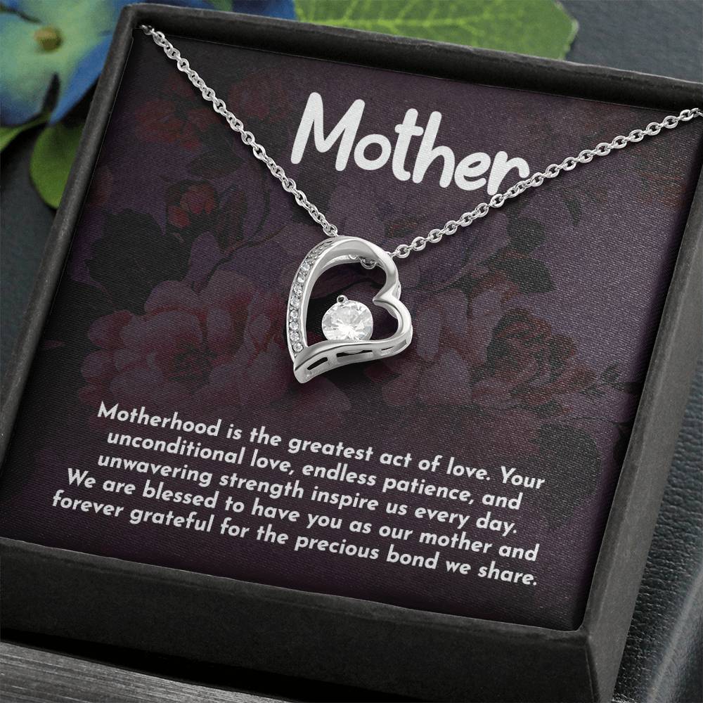 Mother Motherhood Heart Necklace Gift-[Heartfelt Family Gift]