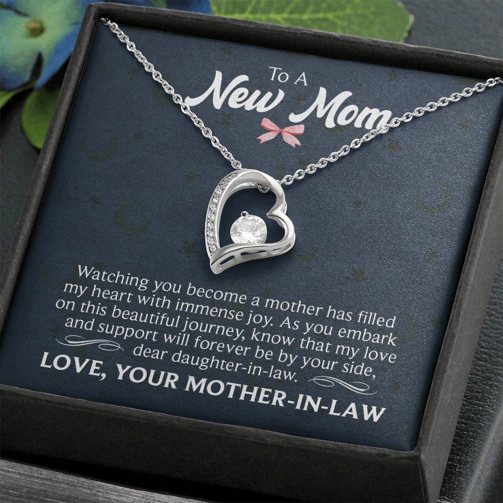 New mom Heart Necklace Gift-[Heartfelt Family Gift]