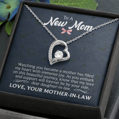 New mom Heart Necklace Gift-[Heartfelt Family Gift]