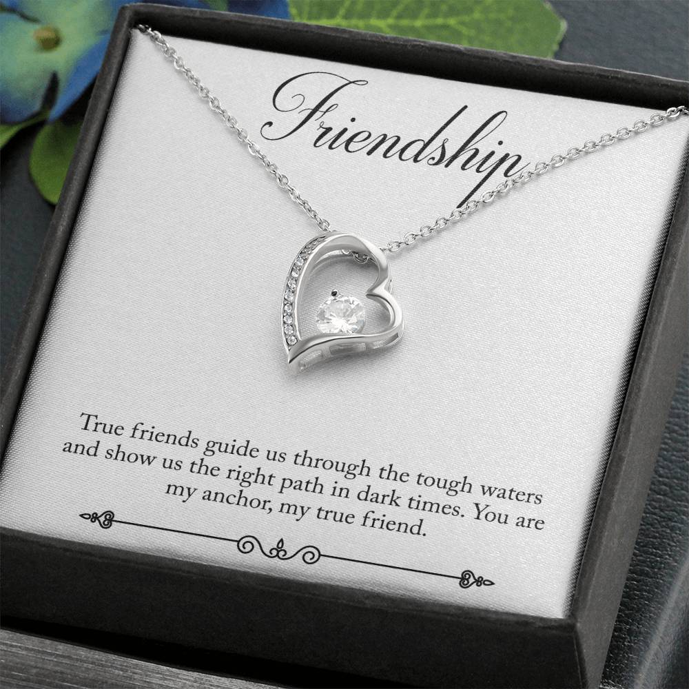 Friendship Heart Necklace Gift-[Heartfelt Family Gift]