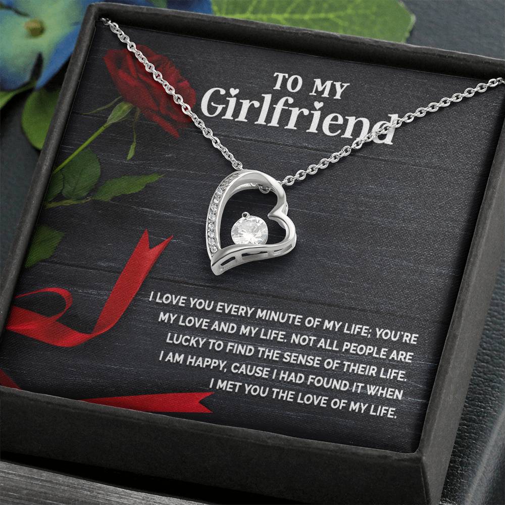 To My Girlfriend - I love you Heart Necklace Gift-[Heartfelt Family Gift]