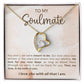 Soulmate Necklace Perfect Gift for Girlfriend or Wife on Birthday Valentines Day or Christmas-[Heartfelt Family Gift]