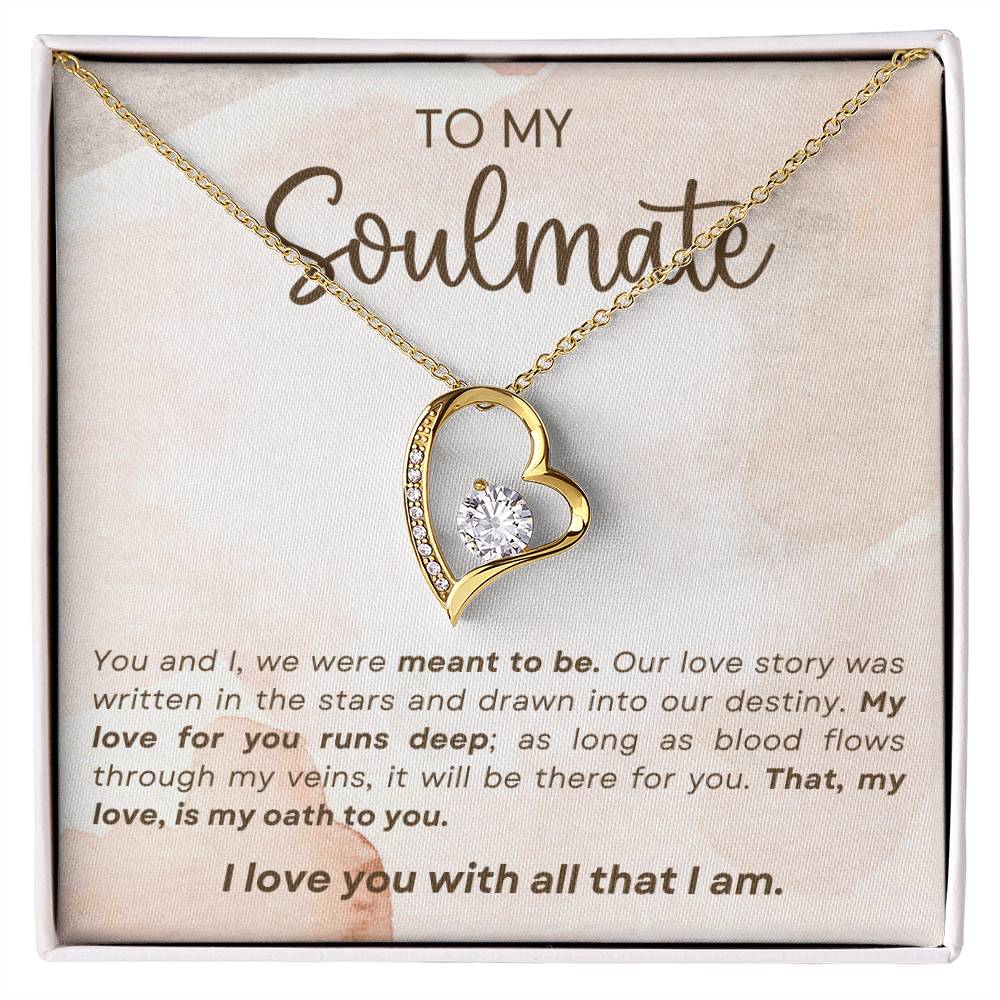 Soulmate Necklace Perfect Gift for Girlfriend or Wife on Birthday Valentines Day or Christmas-[Heartfelt Family Gift]