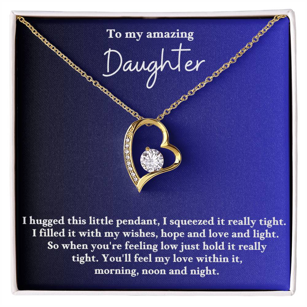 To My Daughter Forever Love  Necklace