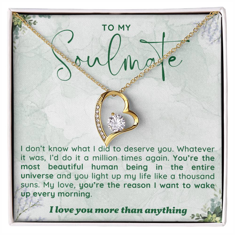 Soulmate Necklace Perfect Gift for Girlfriend or Wife on Birthday Valentines Day or Christmas-[Heartfelt Family Gift]