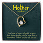 Mother- Thank you Heart Necklace Gift-[Heartfelt Family Gift]
