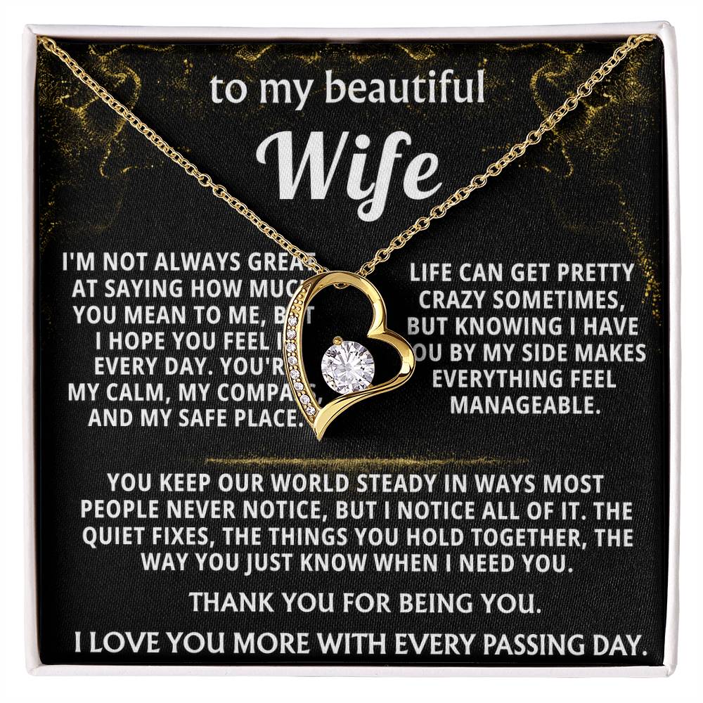 To My Wife, You are my calm, compass, and safe place.