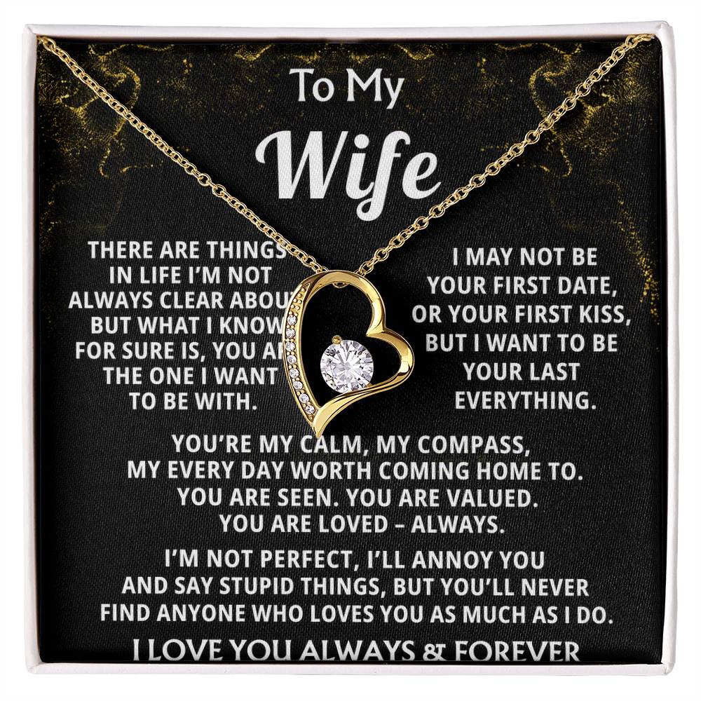 To My Wife, My heart knows you're my everything.