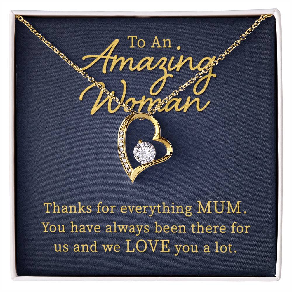 To An Amazing Women Heart Necklace Gift-[Heartfelt Family Gift]