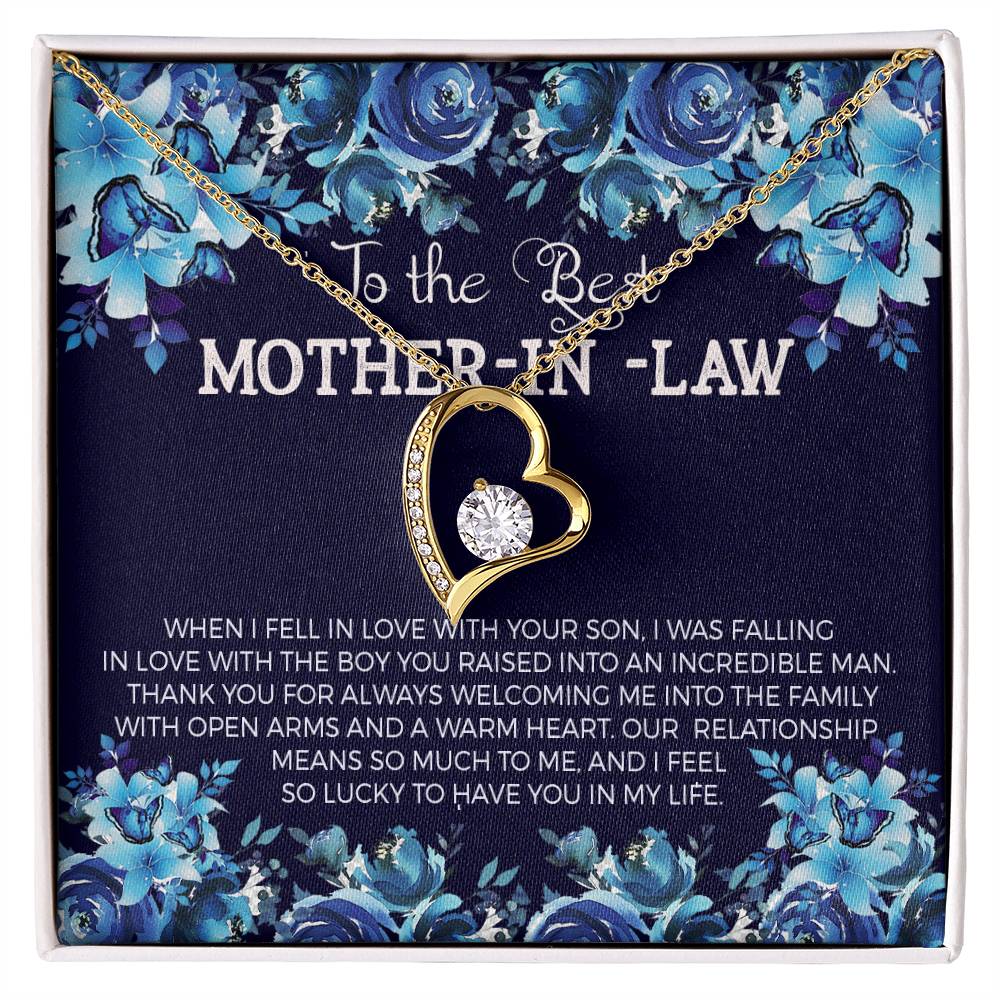 Mother in Law Heart Necklace Gift-[Heartfelt Family Gift]