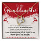 Granddaughter Necklace - Christmas and Birthday Gift for Her-[Heartfelt Family Gift]