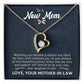 New mom Heart Necklace Gift-[Heartfelt Family Gift]