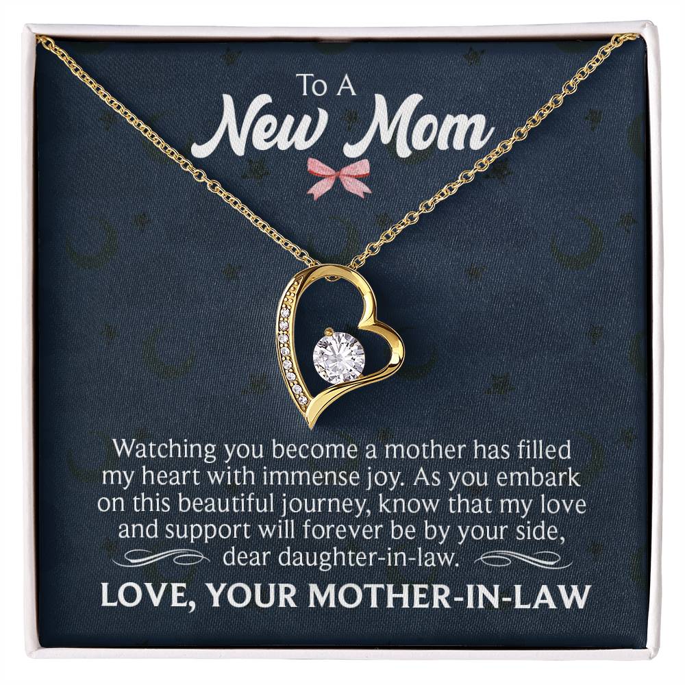 New mom Heart Necklace Gift-[Heartfelt Family Gift]