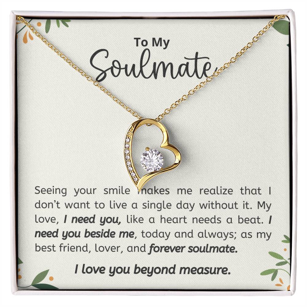 Personalized Soulmate Necklace  Perfect Gift for Her on Birthday Valentines Day or Christmas-[Heartfelt Family Gift]