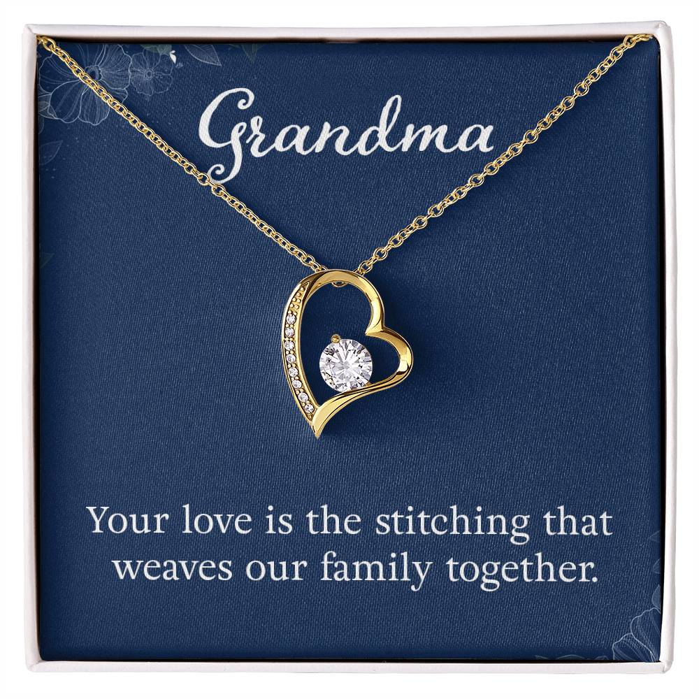 Grandma Heart Necklace Gift-[Heartfelt Family Gift]