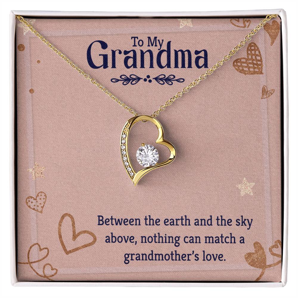 To my grandmother Heart Necklace Gift-[Heartfelt Family Gift]