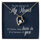 Owner of My Heart Heart Necklace Gift-[Heartfelt Family Gift]