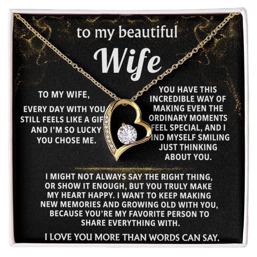 To My Wife, You make my heart happy.