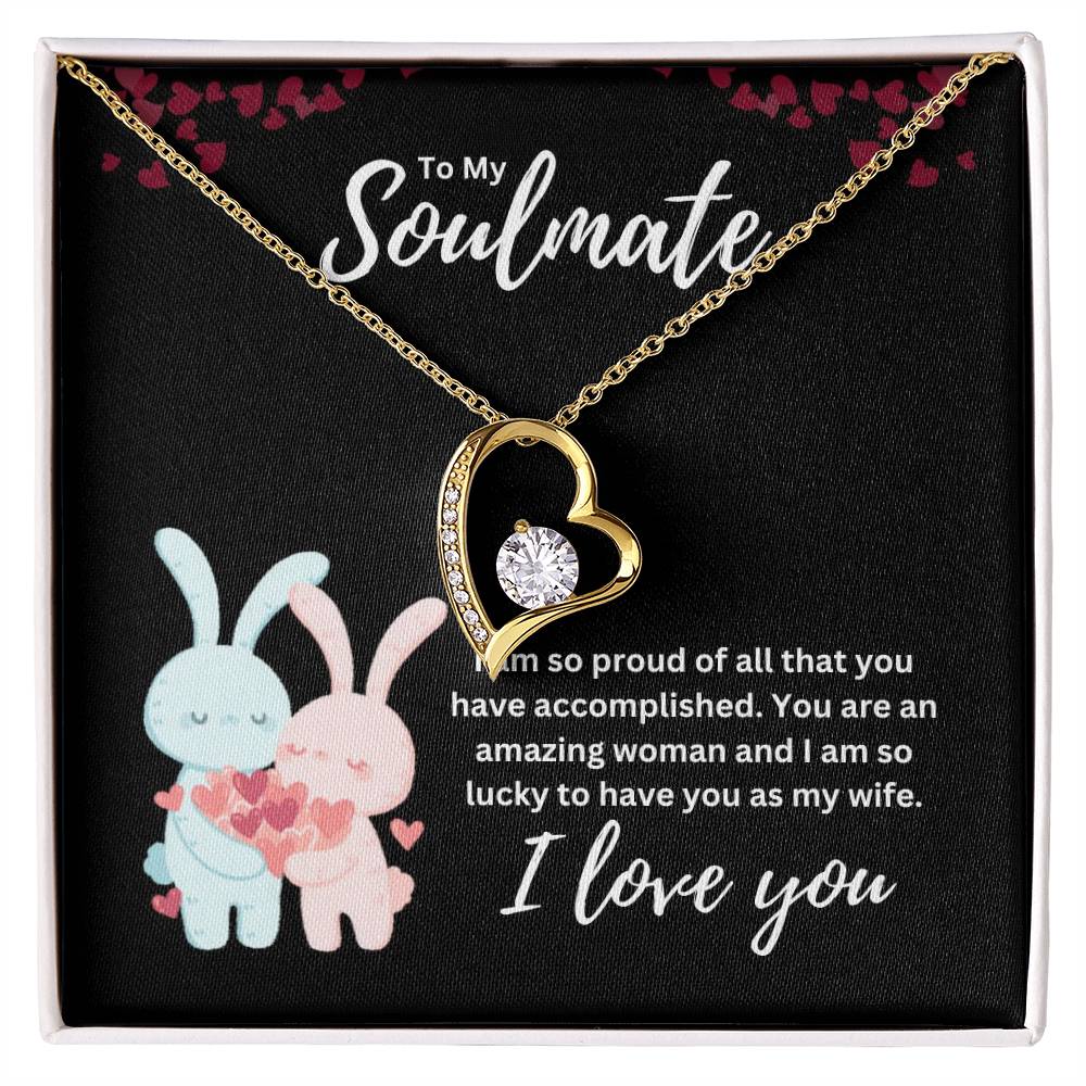 To my Soulmate Heart Necklace Gift-[Heartfelt Family Gift]