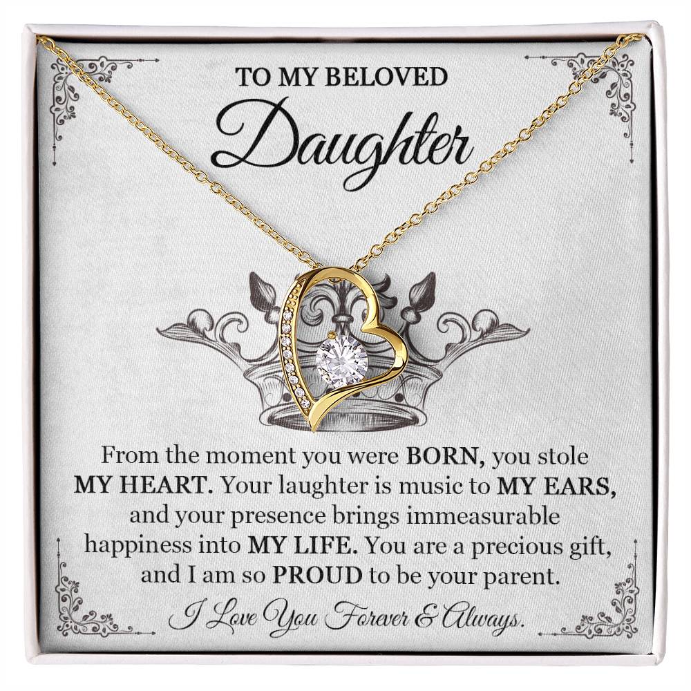 Daughter Necklace - Perfect Gift From Parents for Birthday Graduation or Special Occasions-[Heartfelt Family Gift]