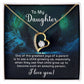 Daughter Greatest Joy Heart Necklace Gift-[Heartfelt Family Gift]