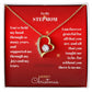 Stepmom Christmas Heart Necklace Gift-[Heartfelt Family Gift]