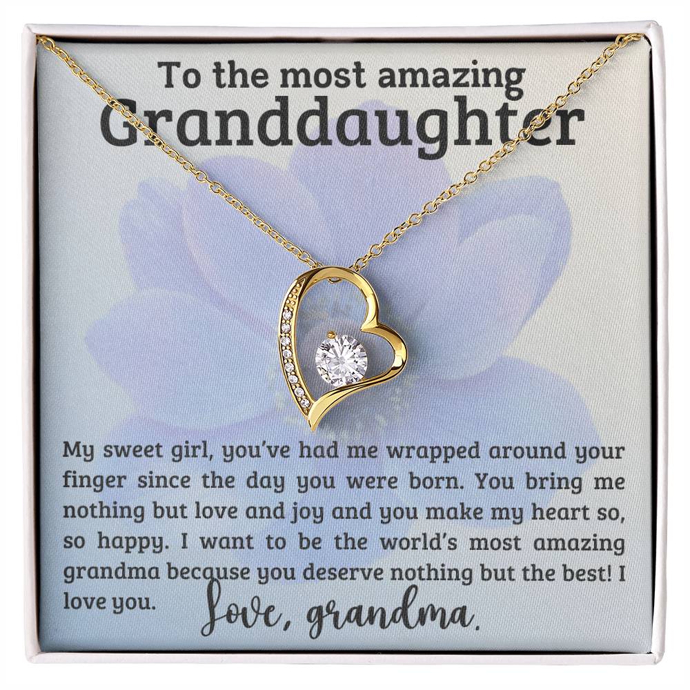 Granddaughter Necklace - ChristmasBirthday Gift - To My Granddaughter-[Heartfelt Family Gift]