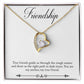 Friendship Heart Necklace Gift-[Heartfelt Family Gift]