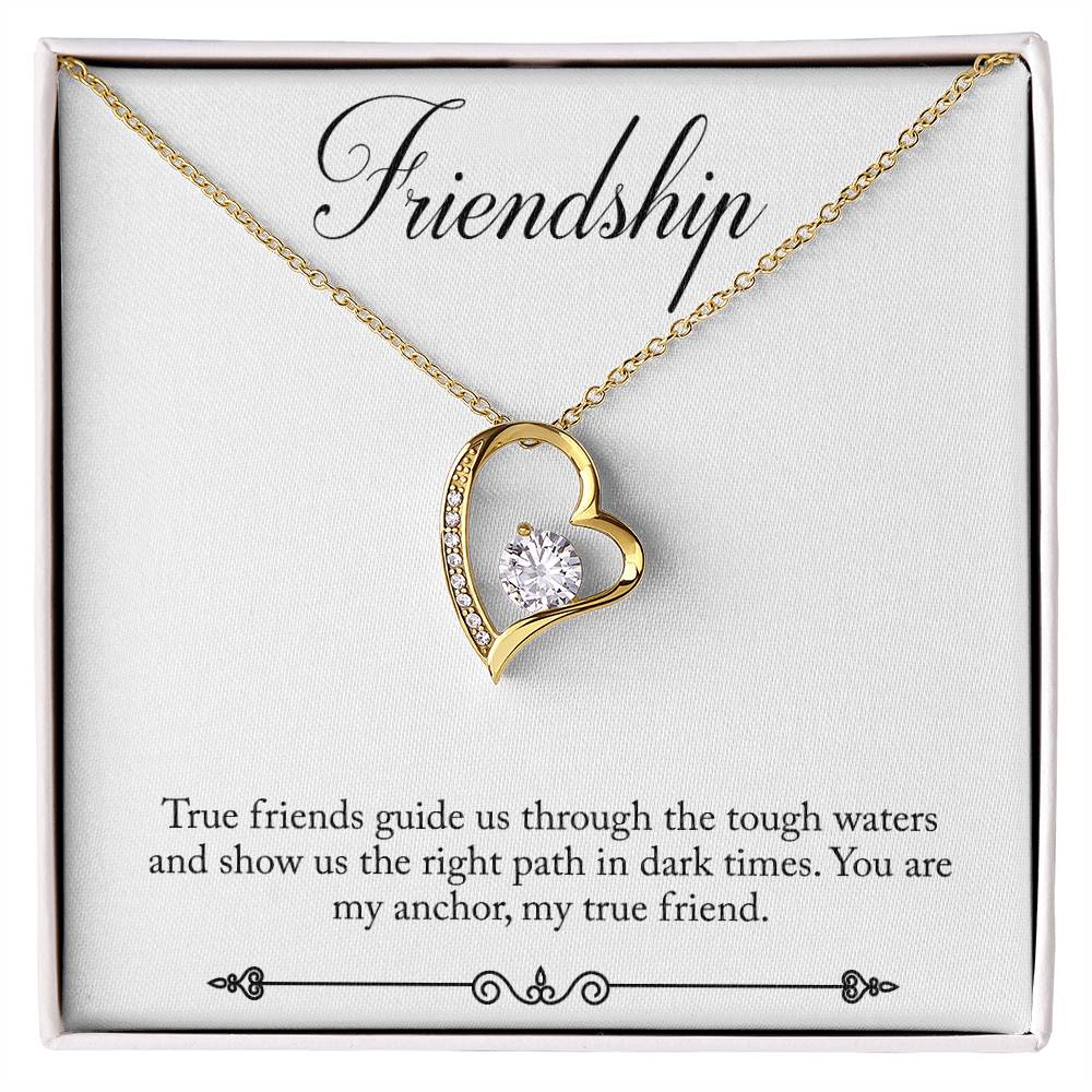 Friendship Heart Necklace Gift-[Heartfelt Family Gift]