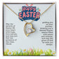 Happy Easter Heart Necklace Gift-[Heartfelt Family Gift]