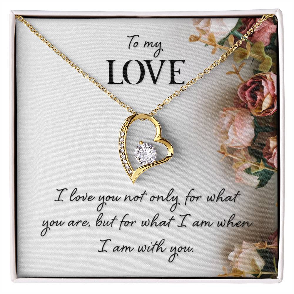To My Love Floral Heart Necklace Gift-[Heartfelt Family Gift]