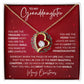 Granddaughter Christmas Heart Necklace Gift-[Heartfelt Family Gift]