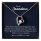 To My Grandma - Your Love Is Like A Beautiful Garden Heart Necklace Gift-[Heartfelt Family Gift]