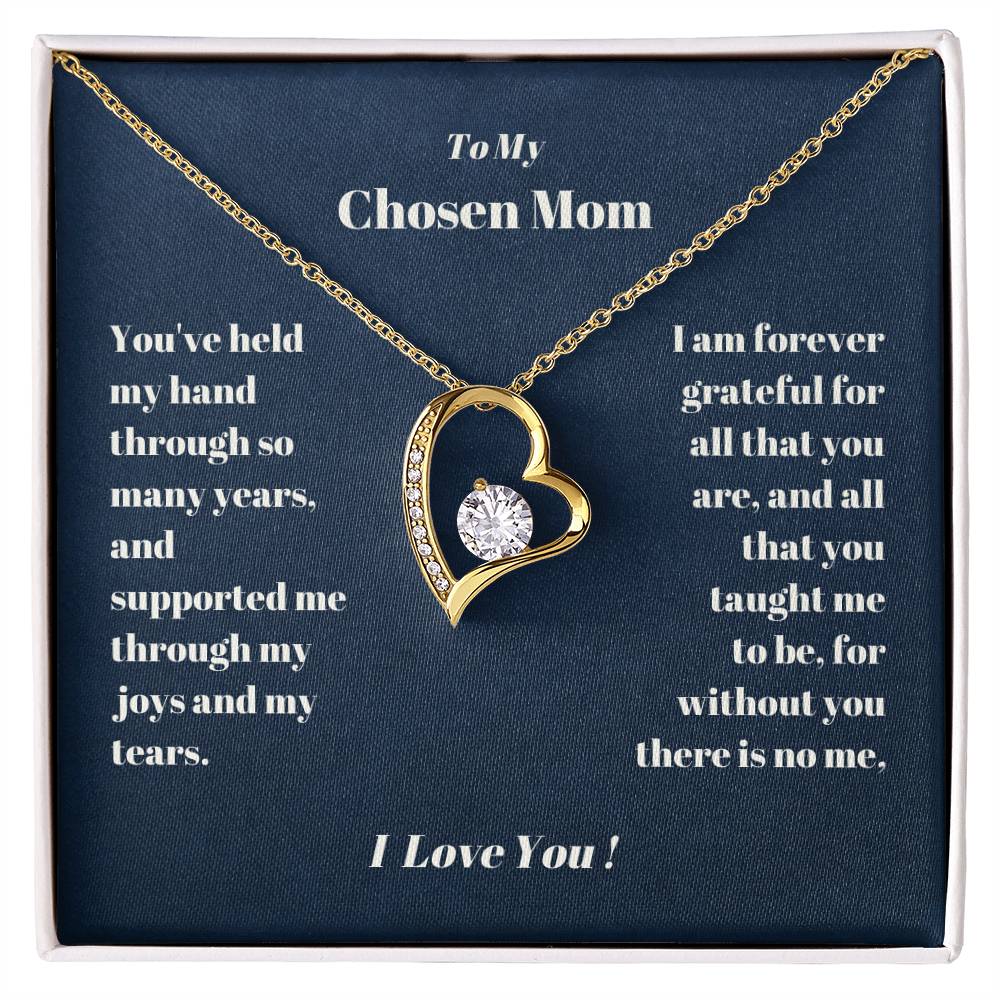 Chosen Mom Heart Necklace Gift-[Heartfelt Family Gift]