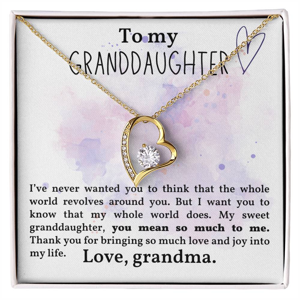 Granddaughter Necklace - Christmas  Birthday Gift for Granddaughter-[Heartfelt Family Gift]